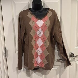 XL brown with pattern sweater by Croft & Barrow - new with tags